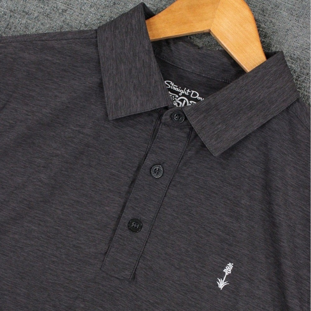 Straight Down Men's Performance Golf Polo Shirt